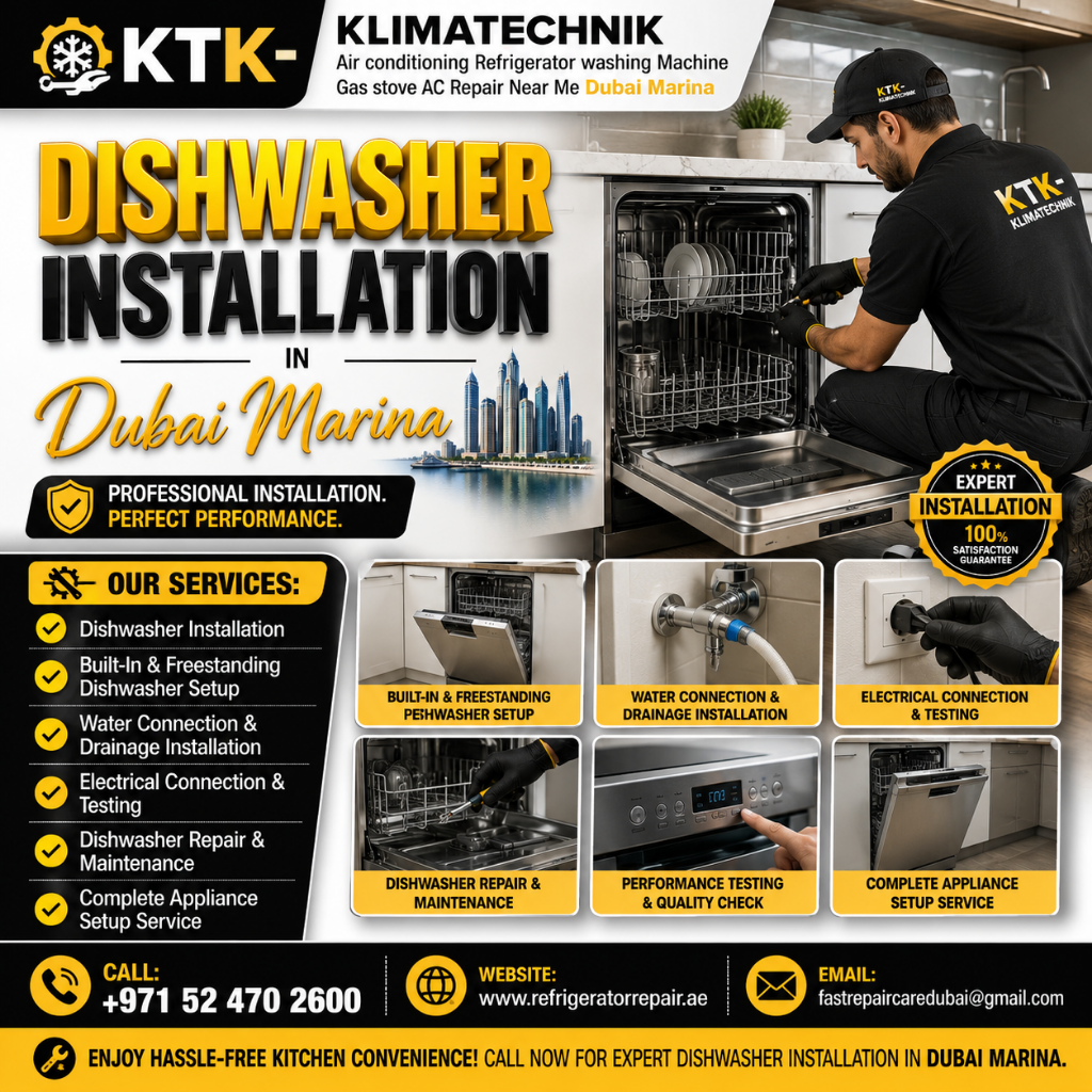 Dishwasher Installation in Dubai Marina