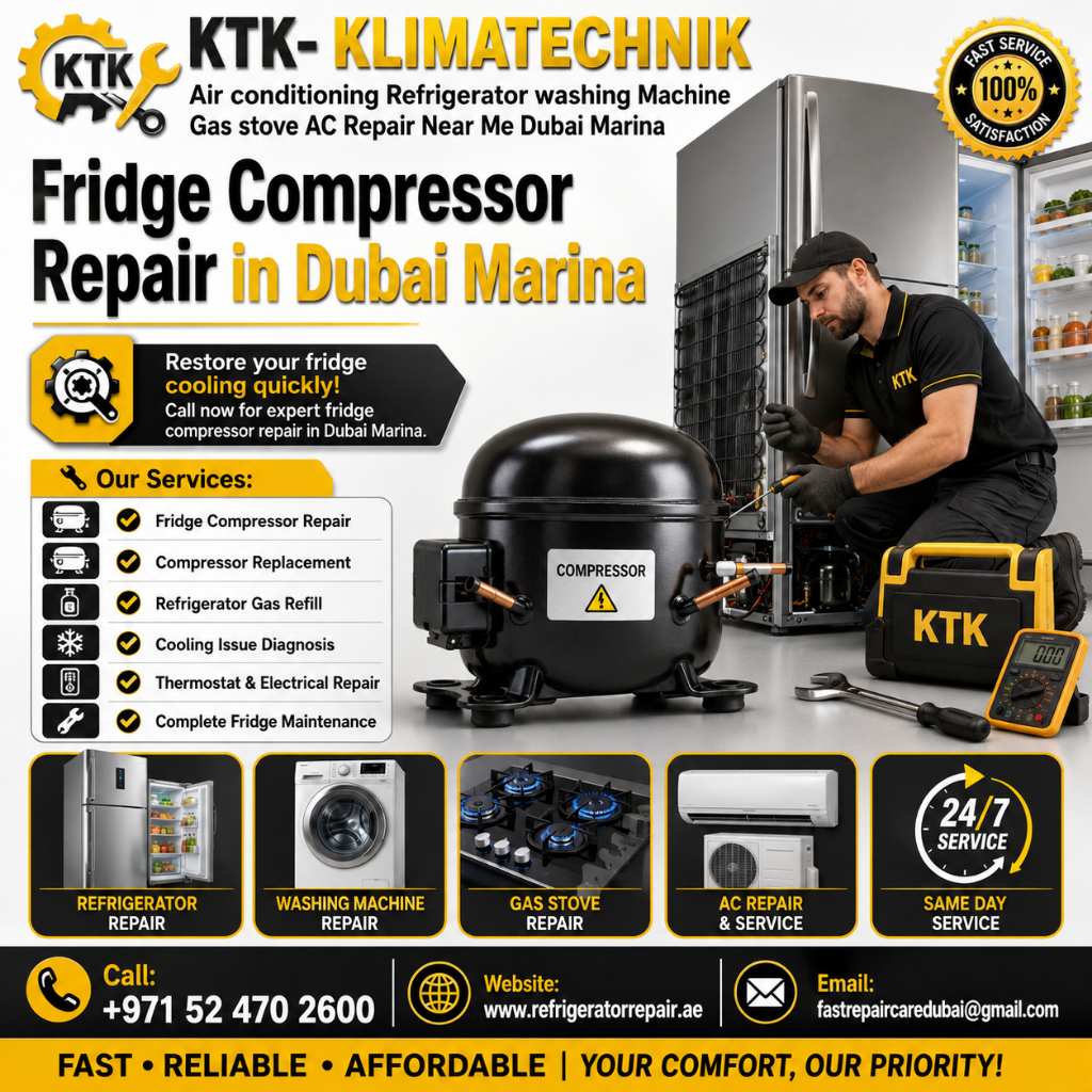 Fridge Compressor Repair in Dubai Marina