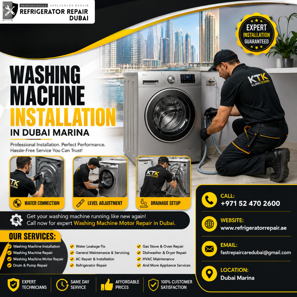 Washing Machine Installation in Dubai Marina
