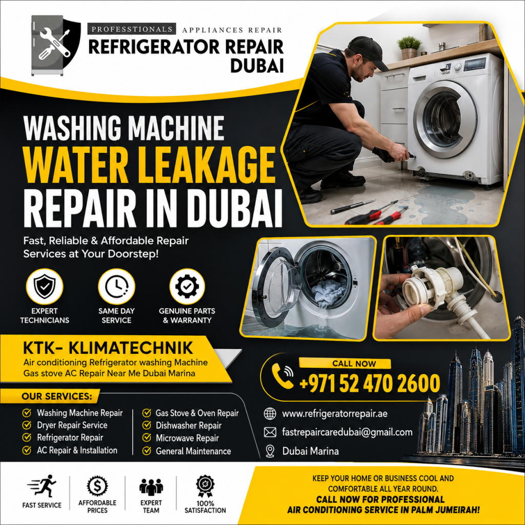 Washing Machine Water Leakage Repair in Dubai